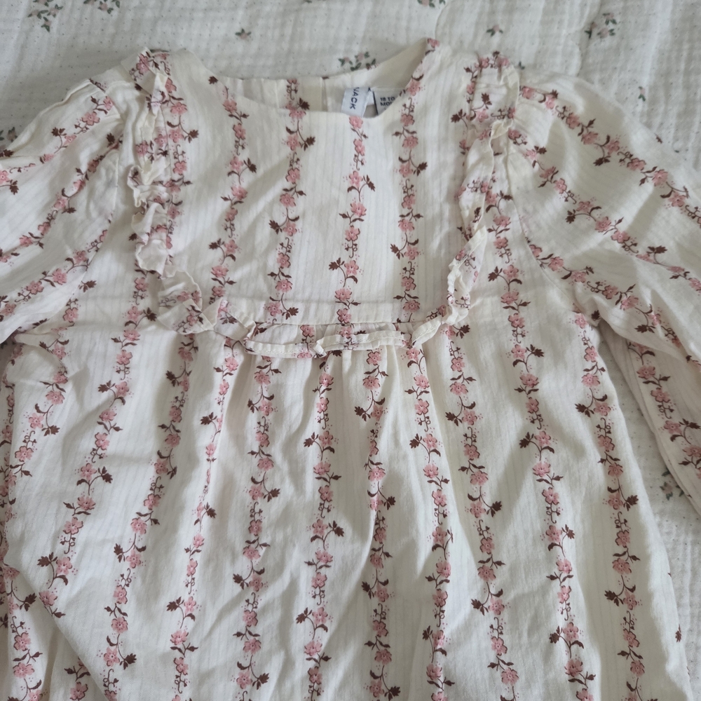 Floral Ruffle Baby Romper - Picture 5 of 5